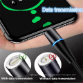 3 In 1 Electrical Fast Data Transfer Magnetic Charging Cable For Iphone Type C Micro USB Phone Power Magnet Charger Wire